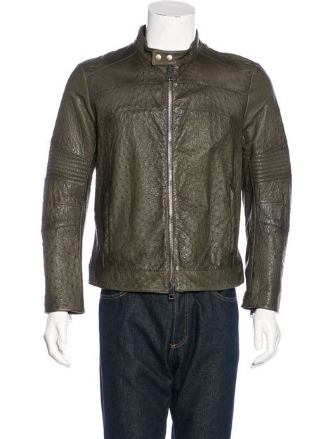 gucci's ostrich leather biker jacket|Gucci Oversize Biker Leather Jacket .